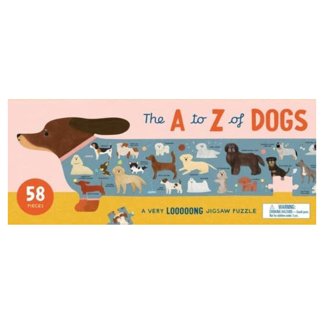 Laurence King - The A To Z Of Dogs 58 Piece Puzzle - The Puzzle Nerds 