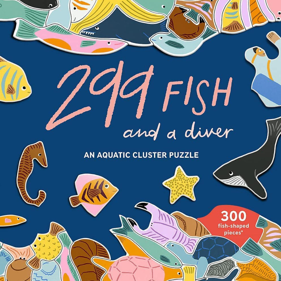 Laurence King Publishing - 299 Fish (and a diver) 300 Piece Puzzle - The Puzzle Nerds