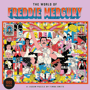 Lawrence King - The World Of Freddie Mercury 1000 Piece Puzzle - The Puzzle Nerds