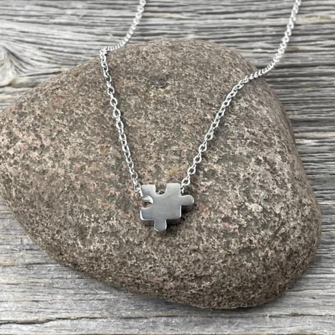 Lisa Young Design - 3D Puzzle Piece Necklace - The Puzzle Nerds
