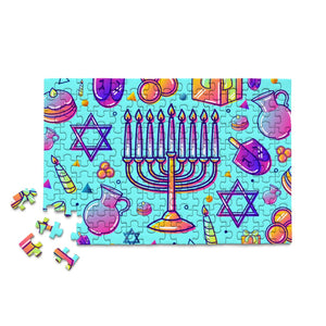 MicroPuzzles - Hanukkah Festival Of Lights 150 Piece Micro Puzzle - The Puzzle Nerds