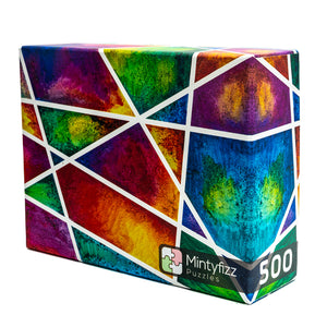 Mintyfizz -  Stained Windows 500 Piece Puzzle - The Puzzle Nerds