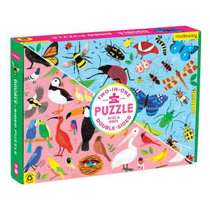 Mudpuppy - Bugs & Birds 100 Piece Double-Sided Puzzle - The Puzzle Nerds