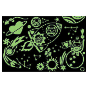 Mudpuppy - Cosmic Dreams 100 Piece Glow In The Dark Puzzle - The Puzzle Nerds