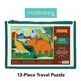 Mudpuppy - Dinosaur Park 12 Piece Pouch Puzzle - The Puzzle Nerds