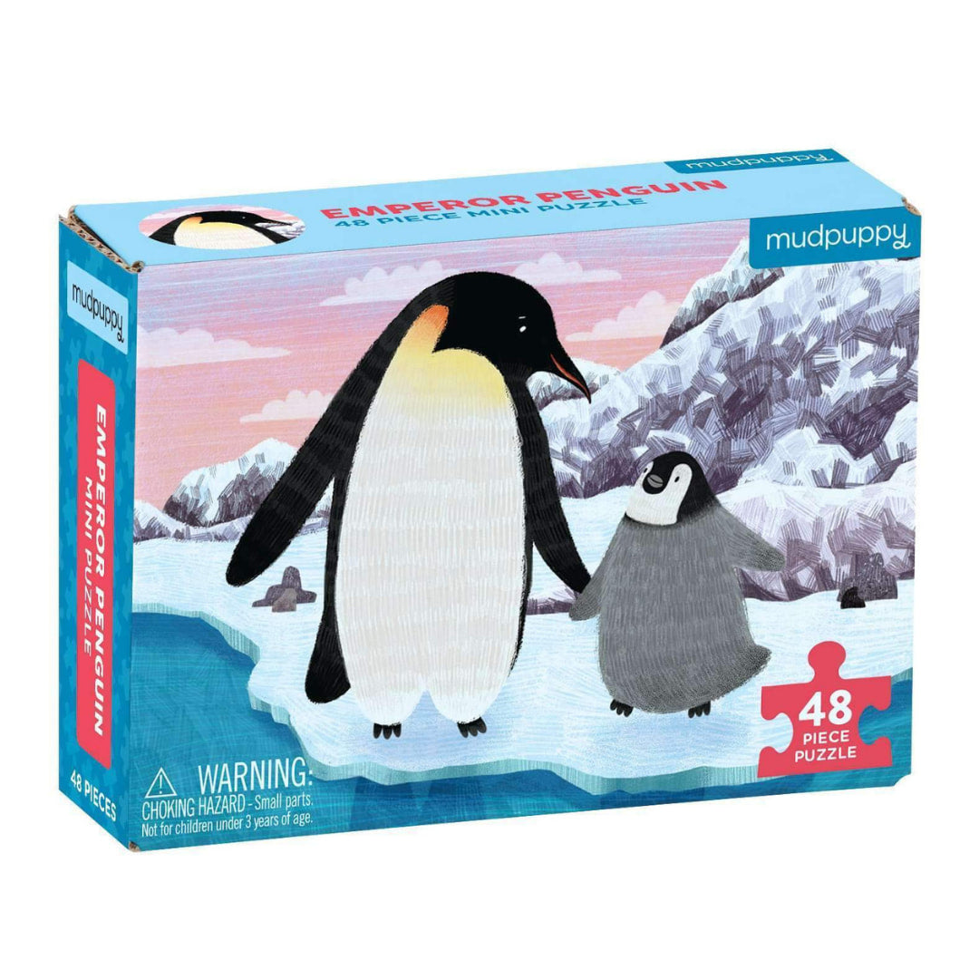Mudpuppy - Emperor Penguin 48 Piece Mini Puzzle - The Puzzle Nerds