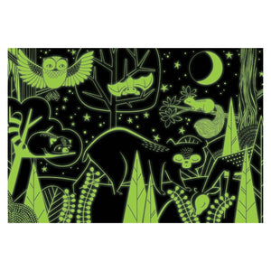 Mudpuppy -  In The Forest 100 Piece Glow In The Dark Puzzle - The Puzzle Nerds 