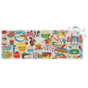 Mudpuppy - Picnic Party 1000 Piece Panoramic Family Puzzle - The Puzzle Nerds