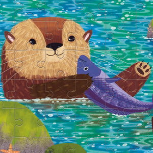 Mudpuppy - Sea Otter 48 Piece Mini Puzzle - The Puzzle Nerds