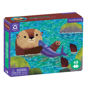 Mudpuppy - Sea Otter 48 Piece Mini Puzzle - The Puzzle Nerds