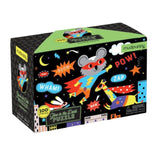Mudpuppy - Superhero 100 Piece Glow In The Dark Puzzle - The Puzzle Nerds 