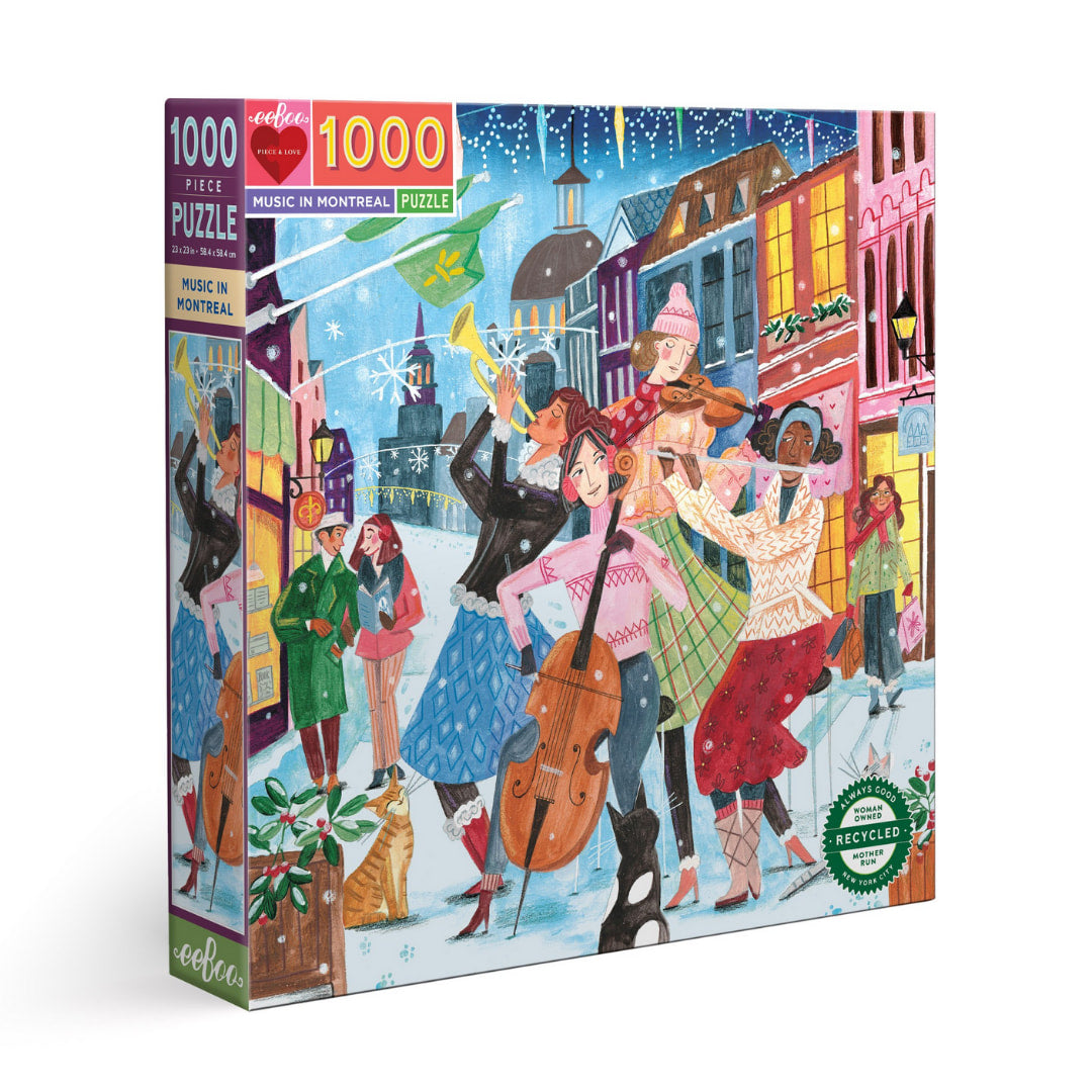 Music In Montreal 1000 Piece Puzzle - eeBoo - The Puzzle Nerds