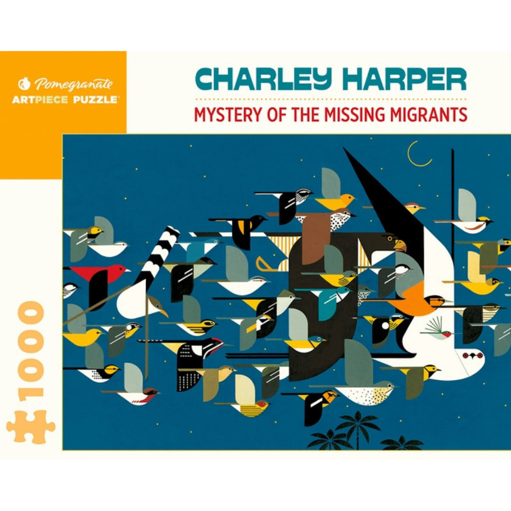 Mystery of the Missing Migrants by Charley Harper 1000 Piece Puzzle - The Puzzle Nerds