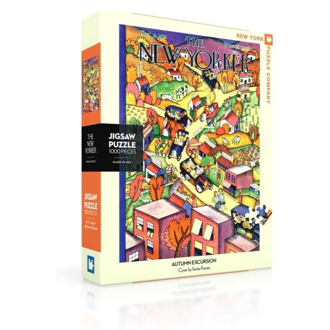 New York Puzzle Company - Autumn Excursion 1000 Piece Puzzle - The Puzzle Nerds