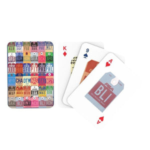 New York Puzzle Company - Baggage Tag Playing Cards - The Puzzle Nerds