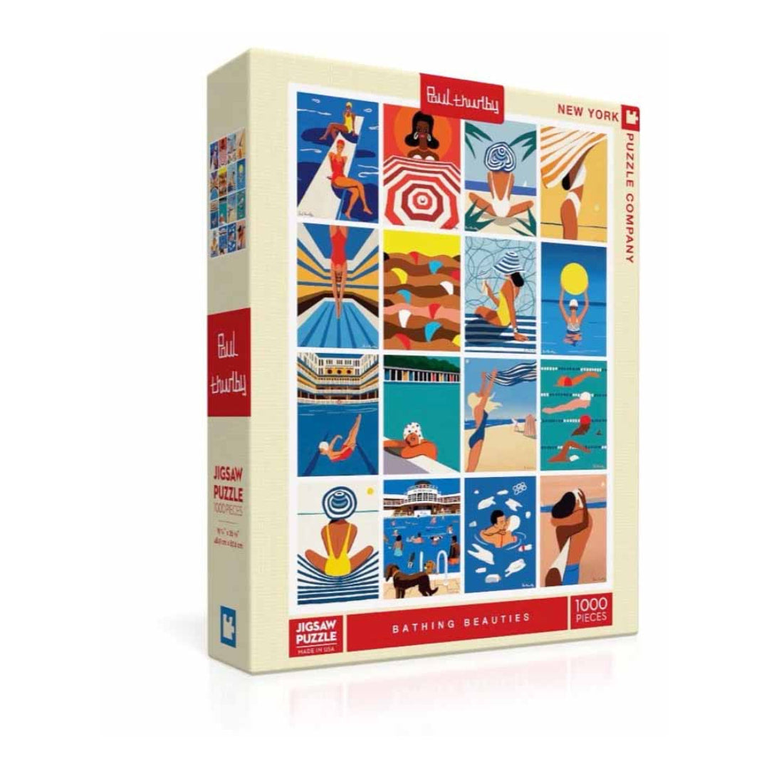 New York Puzzle Company - Bathing Beauties 1000 Piece Puzzle - The Puzzle Nerds