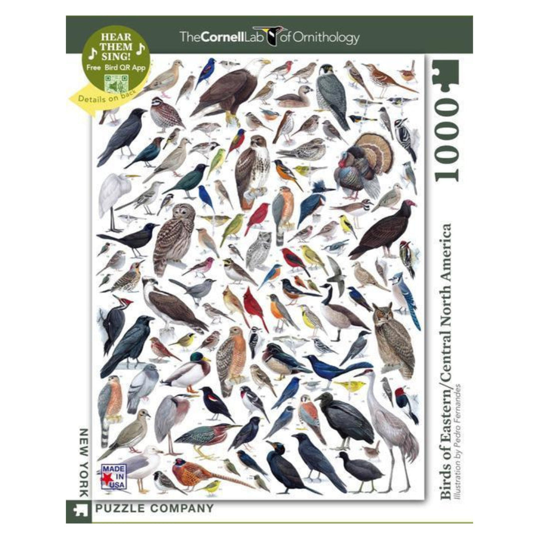 New York Puzzle Company - Birds Of Eastern / Central North America 1000 Piece Puzzle - The Puzzle Nerds 