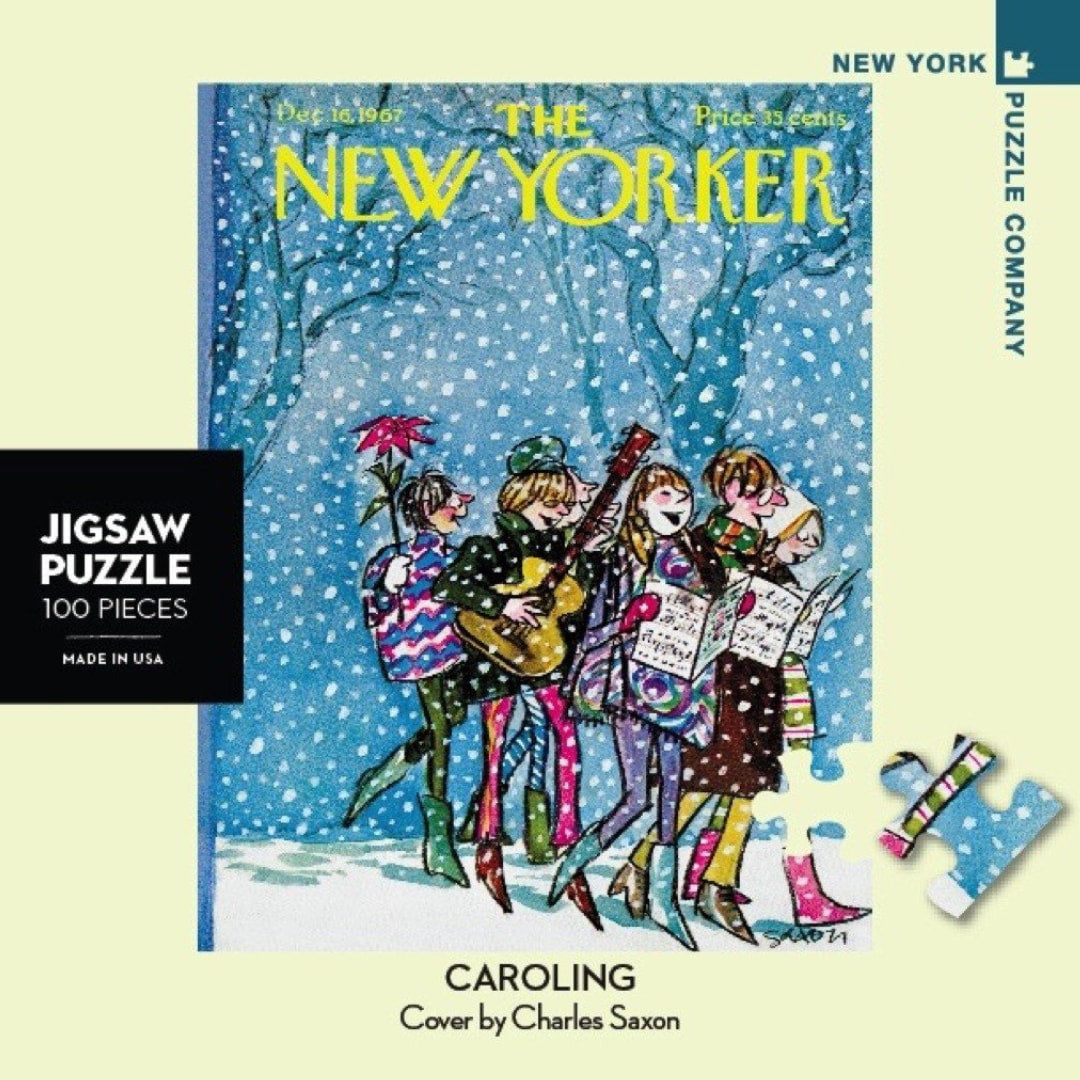 New York Puzzle Company - Caroling 100 Piece Mini Puzzle - The Puzzle Nerds 
