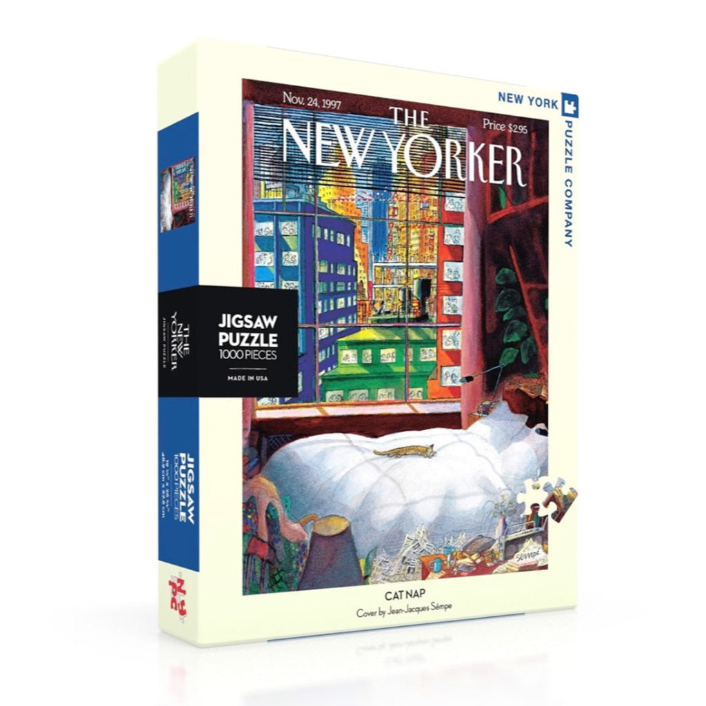 New York Puzzle Company - Cat Nap 1000 Piece Puzzle - The Puzzle Nerds 