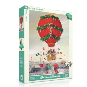 New York Puzzle Company - Christmas Balloon Ride 500 Piece Puzzle - The Puzzle Nerds