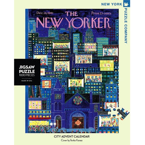 New York Puzzle Company  - City Advent Calendar 1000 Piece Puzzle  - The Puzzle Nerds