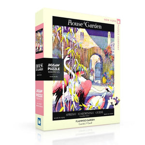 New York Puzzle Company - Flamingo Garden 1000 Piece Puzzle - The Puzzle Nerds