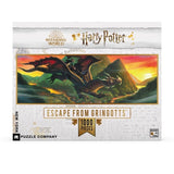 New York Puzzle Company - Harry Potter Escape From Gringotts 1000 Piece Panoramic Puzzle - The Puzzle Nerds