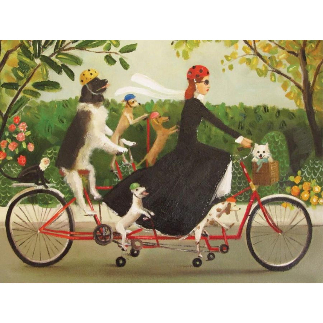 New York Puzzle Company - Miss Moon's Bike 1000 Piece Puzzle - The Puzzle Nerds