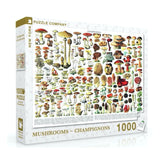 New York Puzzle Company - Mushrooms ~ Champignons 1000 Piece Puzzle  - The Puzzle Nerds 