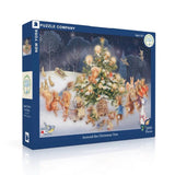 New York Puzzle Company - Peter Rabbit Around The Christmas Tree 500 Piece Puzzle - The Puzzle Nerds