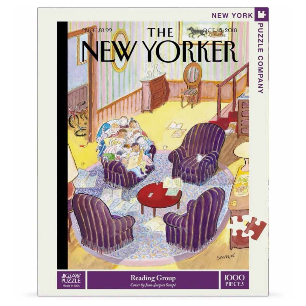 New York Puzzle Company - Reading Group 1000 Piece Puzzle - The Puzzle Nerds