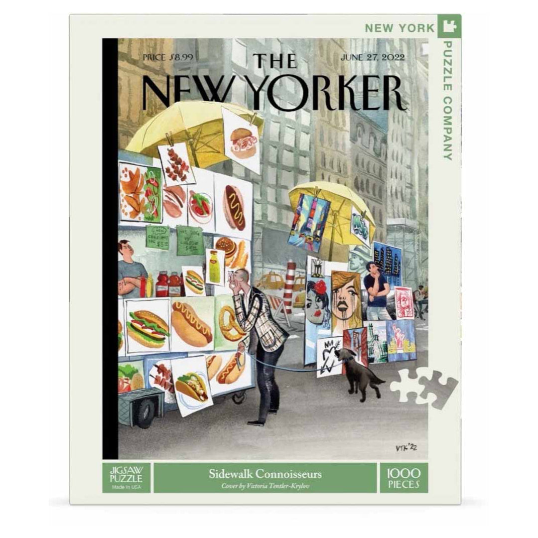 New York Puzzle Company - Sidewalk Connoisseurs 1000 Piece Puzzle - The Puzzle Nerds