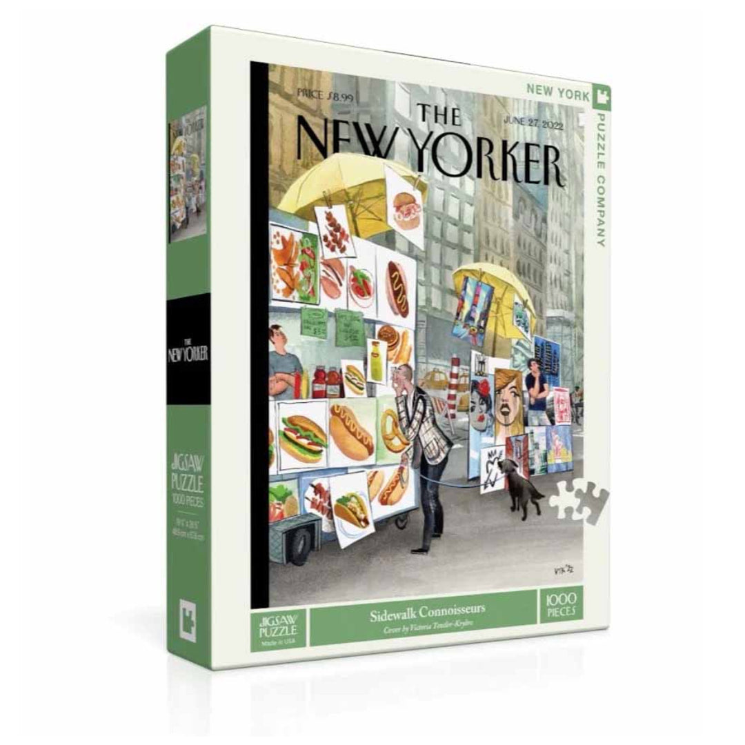 New York Puzzle Company - Sidewalk Connoisseurs 1000 Piece Puzzle - The Puzzle Nerds
