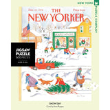 New York Puzzle Company  - Snow Day 500 Piece Puzzle  - The Puzzle Nerds
