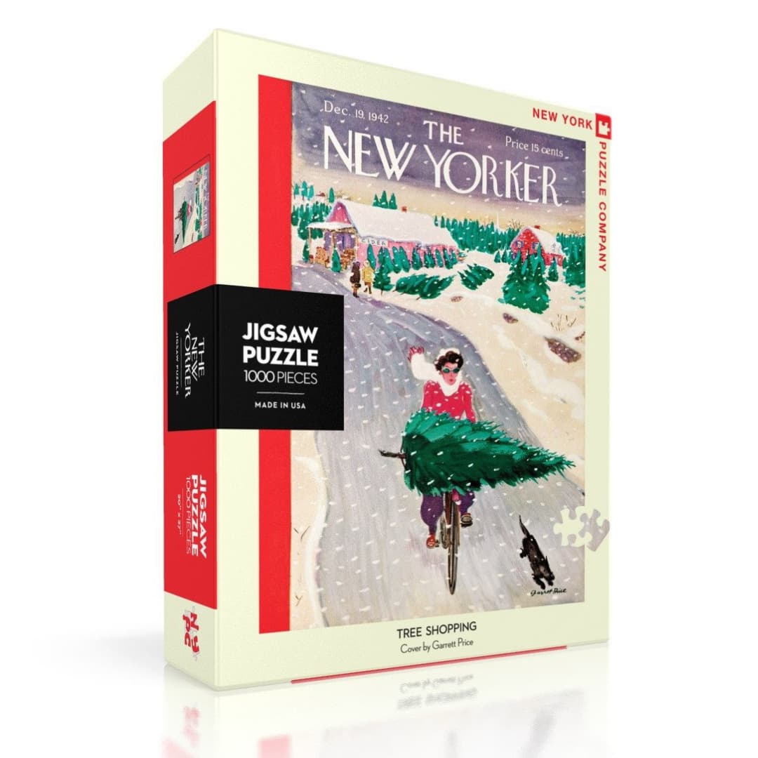 New York Puzzle Company  - Tree Shopping 1000 Piece Puzzle  - The Puzzle Nerds