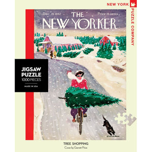 New York Puzzle Company  - Tree Shopping 1000 Piece Puzzle  - The Puzzle Nerds