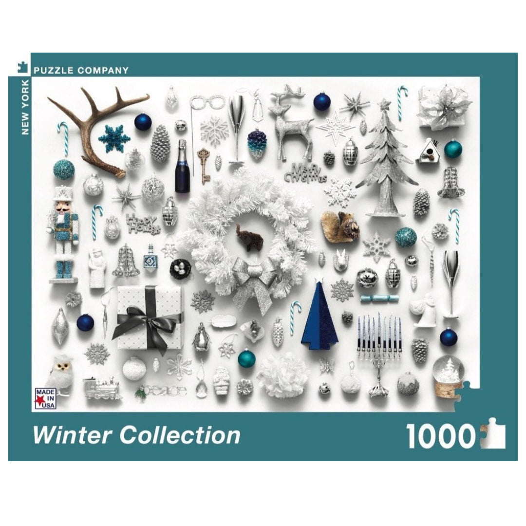 New York Puzzle Company - Winter Collection 1000 Piece Puzzle - The Puzzle Nerds 
