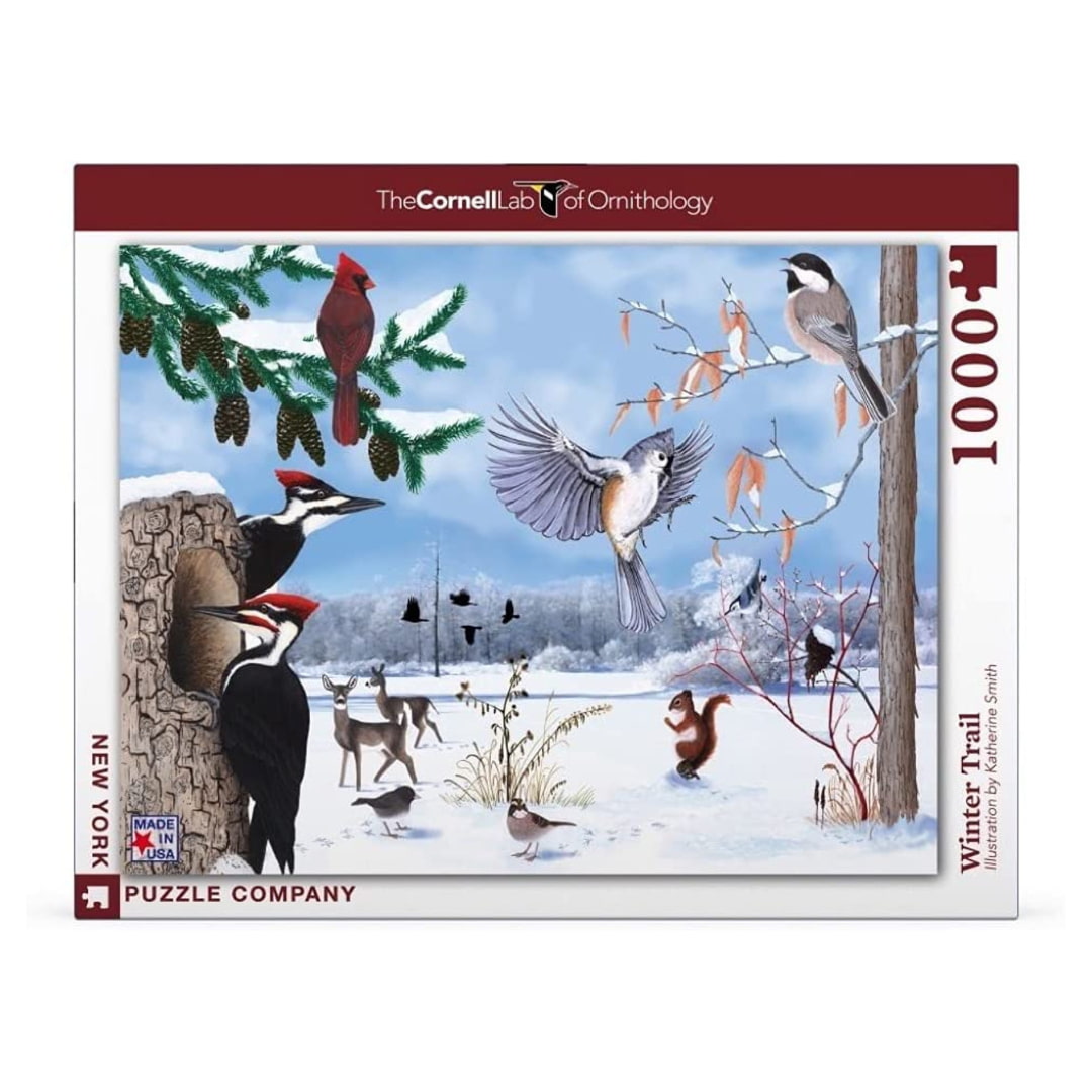 New York Puzzle Company - Winter Trail 1000 Piece Puzzle - The Puzzle Nerds