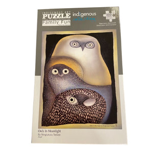 Owls In Moonlight 500 Piece Puzzle - The Puzzle Nerds