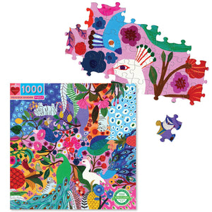 Peacock Garden 1000 Piece Puzzle - The Puzzle Nerds