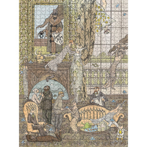 Pomegranate - Frawgge Mfrg. Co. by Edward Gorey 1000 Piece Puzzle - The Puzzle Nerds