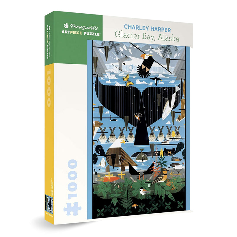 Glacier Bay, Alaska by Charley Harper 1000 Piece Puzzle – The