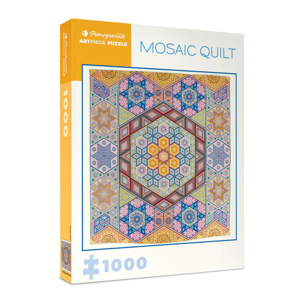 Pomegranate - Mosaic Quilt 1000 Piece Puzzle - The Puzzle Nerds