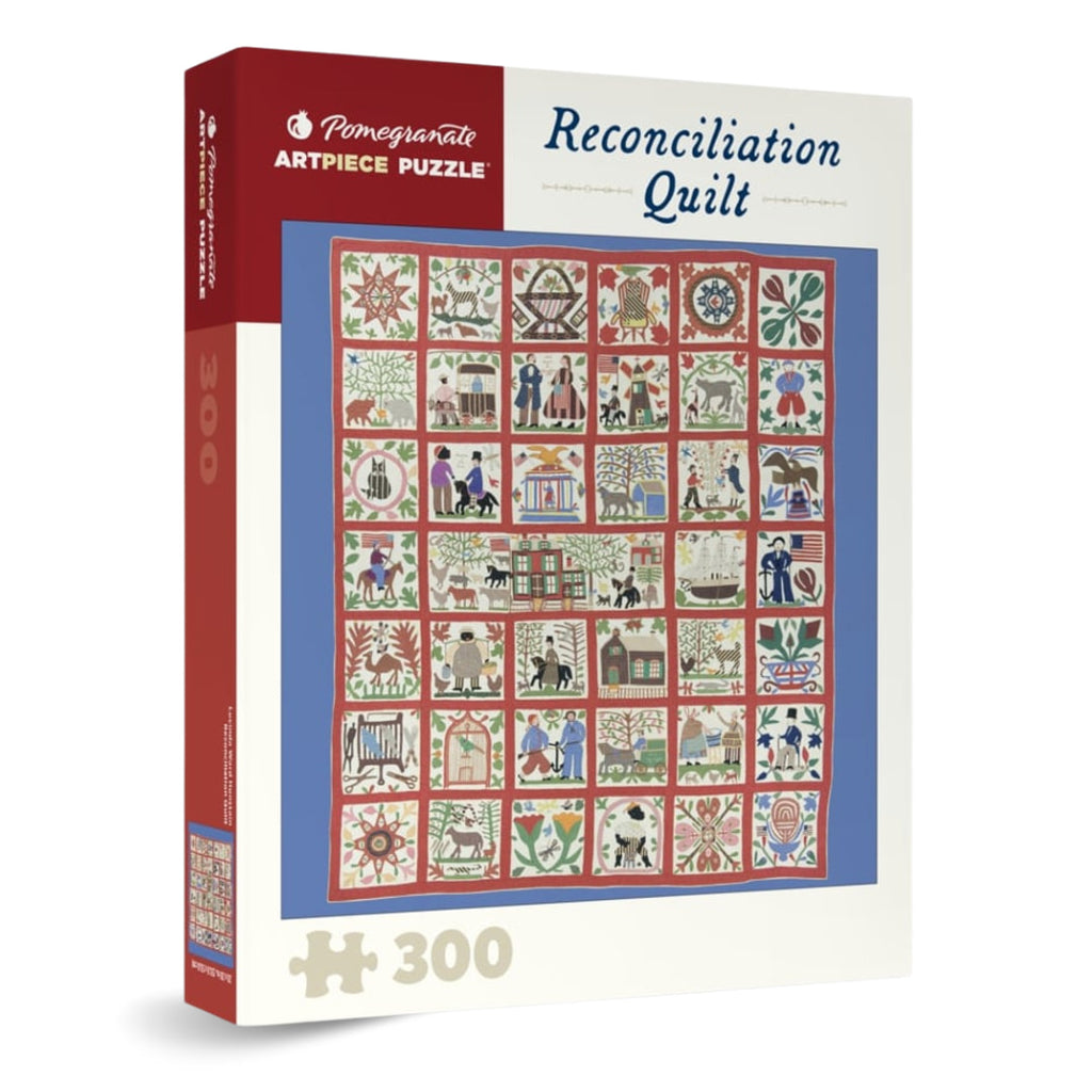 Pomegranate - Reconciliation Quilt 300 Piece Puzzle - The Puzzle Nerds