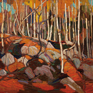 Pomegranate - The Birch Grove, Autumn by Tom Thomson 1000 Piece Puzzle - The Puzzle Nerds