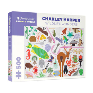 Pomegranate - Wildlife Wonders by Charley Harper 500 Piece Puzzle- The Puzzle Nerds