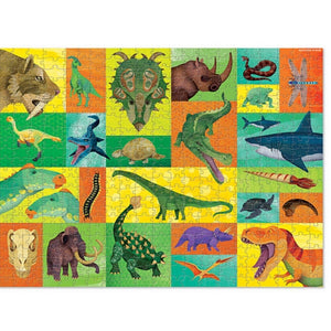 Prehistoric Giants 500 Piece 2-in-1 Family Puzzle