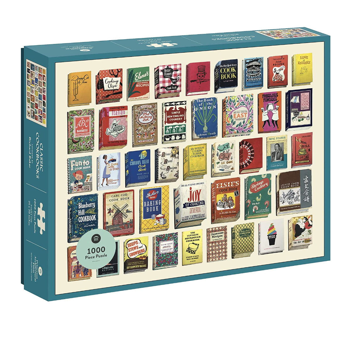 Princeton Architectural Press - Classic Cookbooks 1000 Piece Puzzle - The Puzzle Nerds