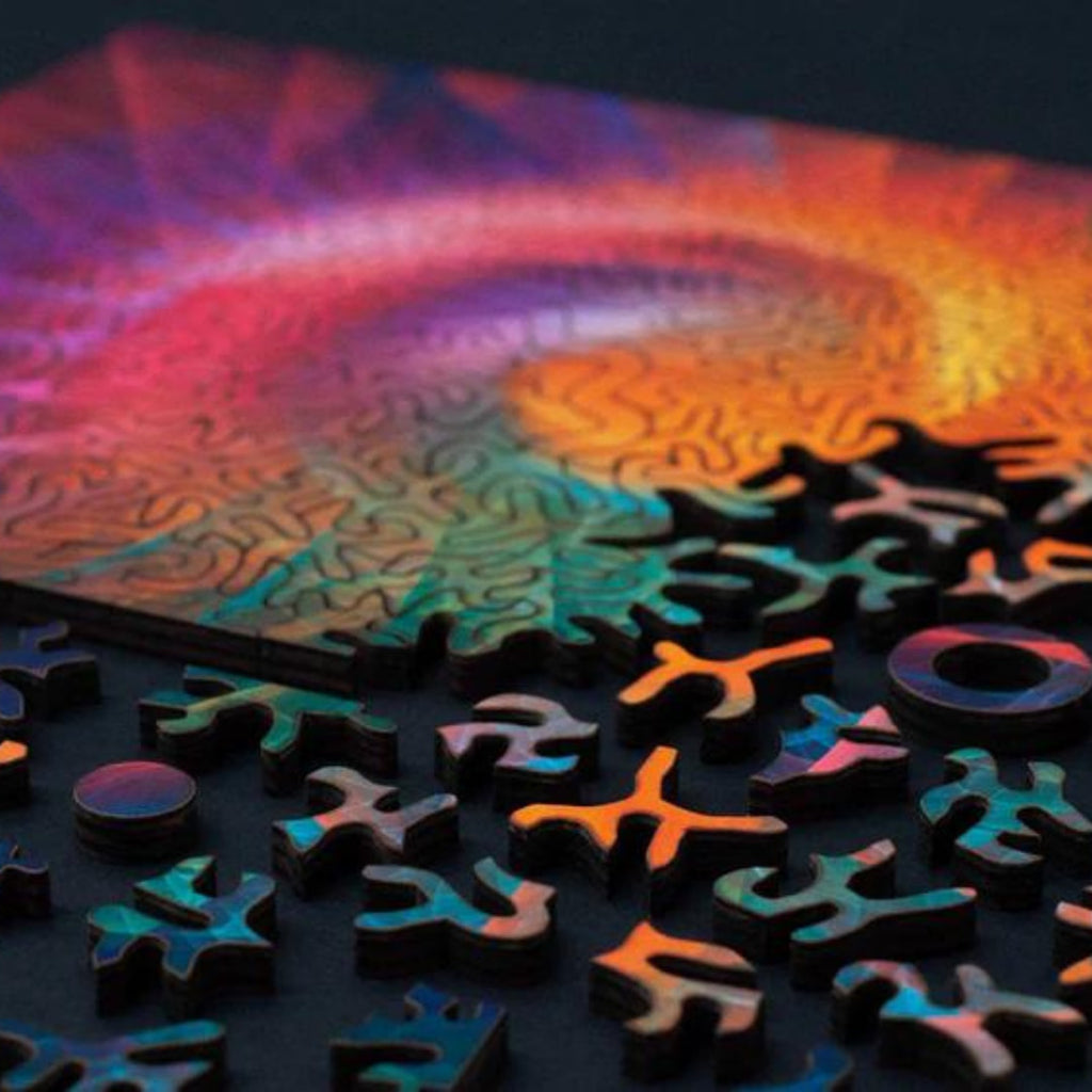 Puzzle Lab - Spectrum Web 100 Piece Wood Jigsaw Puzzle- The Puzzle Nerds