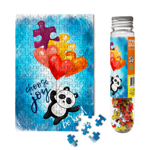 Puzzle Pandas - Choose Joy 150 Piece Micro Puzzle - The Puzzle Nerds
